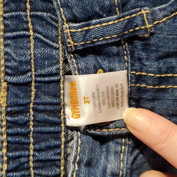 Denim skirt with flower embroidery - Picture 3 of 4